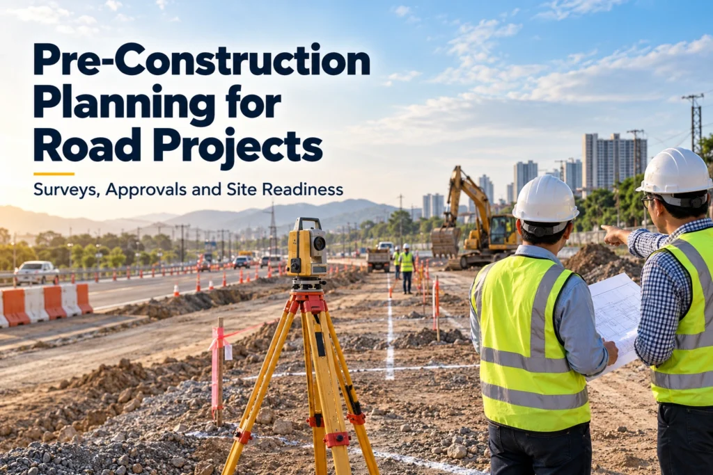 pre construction planning for road projects